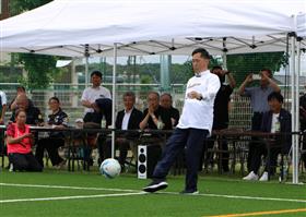 馬場市長キックインセレモニー