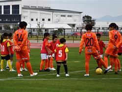 サッカー教室のようす