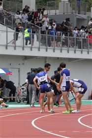 4×400mリレー後の選手
