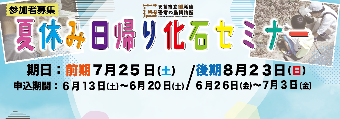 夏休み化石セミナー
