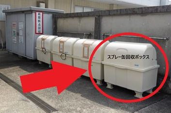 スプレー缶回収ボックス