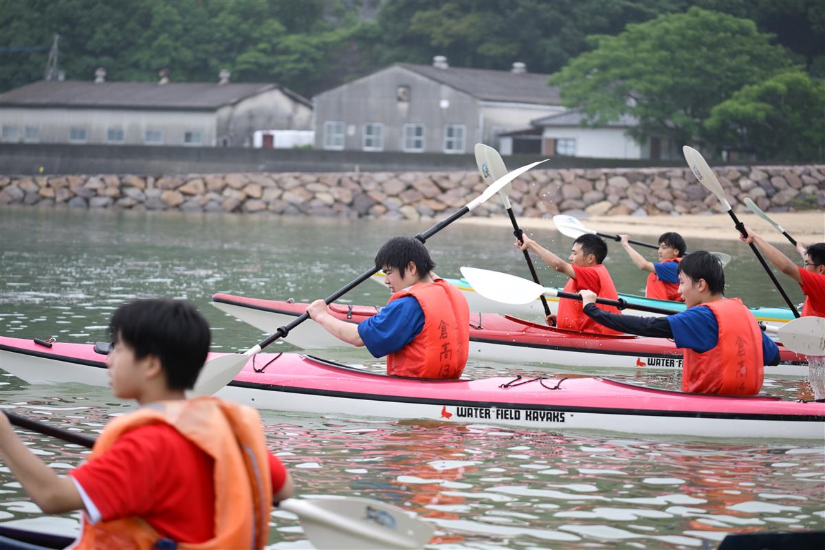 えびすビーチで海の体育大会　天草高校倉岳校マリンフェスタの画像
