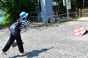 輪投げで運だめし