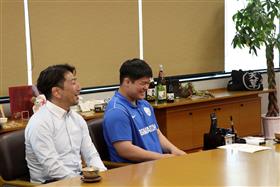 市長表敬訪問のようす