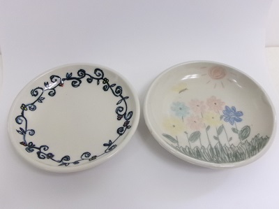 平皿絵付け
