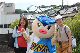 マスコットキャラクターあかねちゃんも歓迎