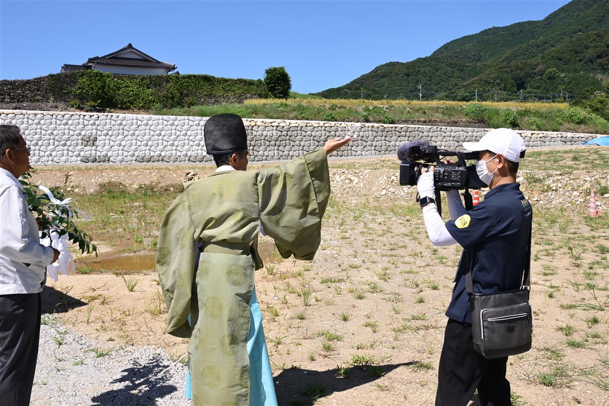 天草戦国ミュージアム、倉岳支所の起工式、安全祈願祭が行われましたの画像