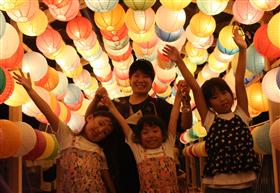 東京から観光として来場した親子