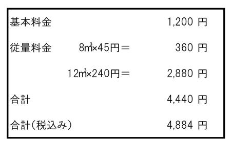 料金計算（下水道）