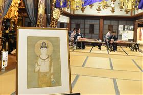 仏画展と箏演奏