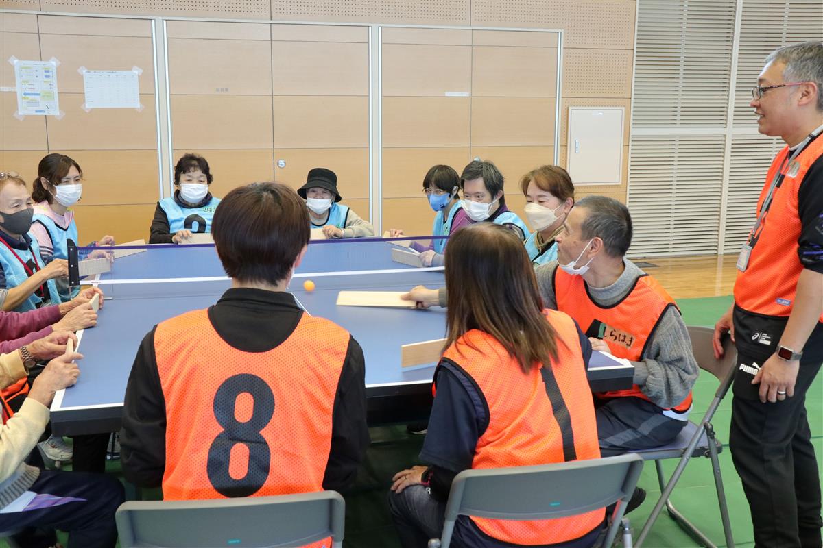 卓球バレーで熱くなる！の画像