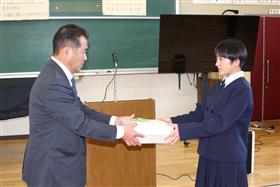 へのかっぱストラップ贈呈式3