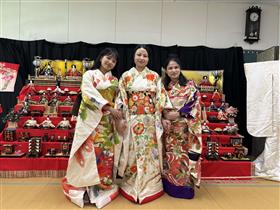 外国の方も着付け体験