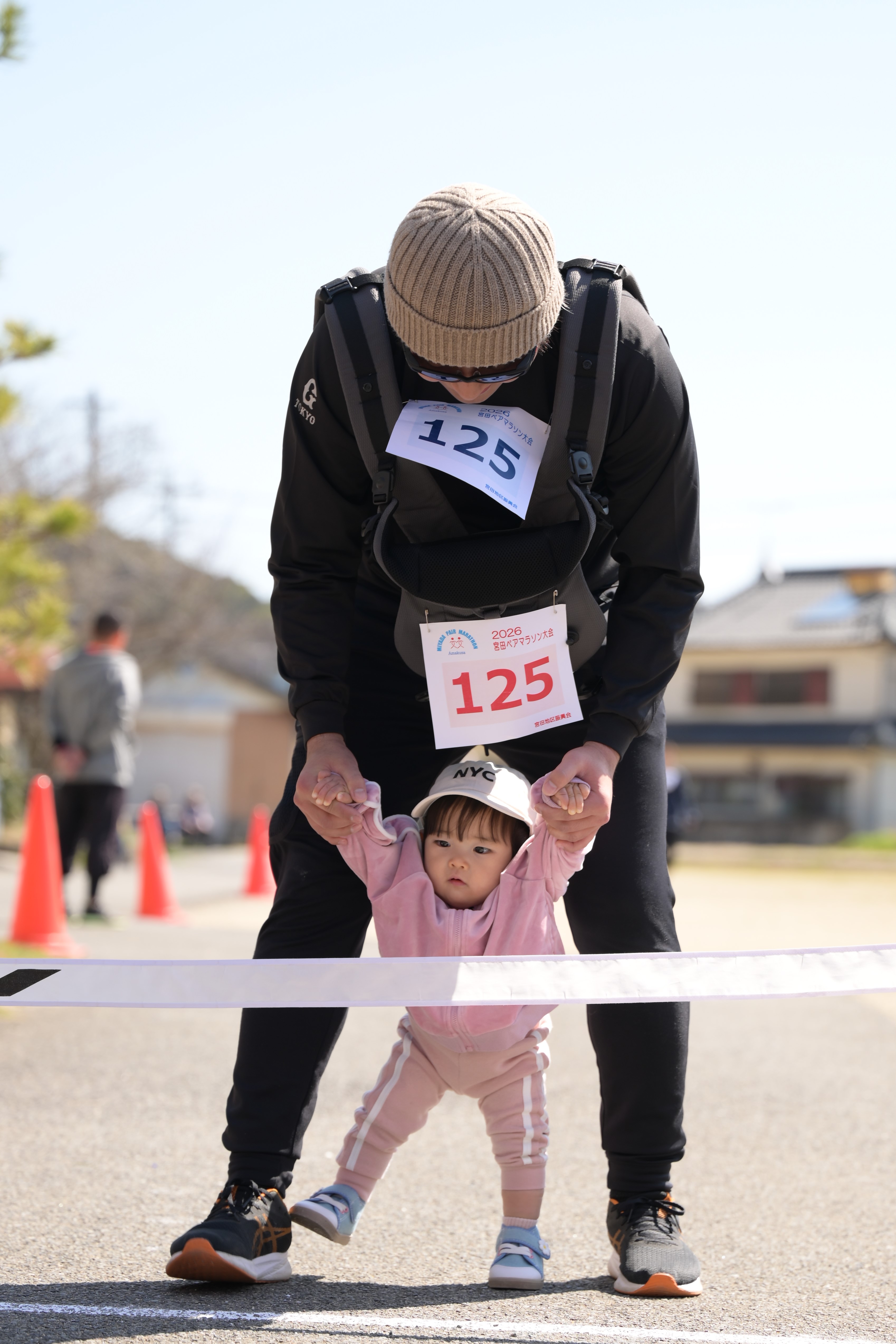 最後はお父さんと手をつないでゴールしたい