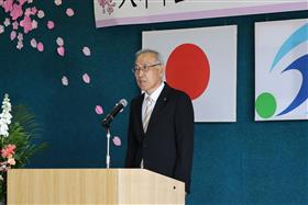 「開園宣言」平田教育長