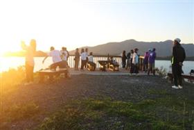 夕日ヶ丘からの夕日