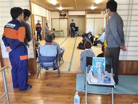 消防署員からの講話(中河内区)