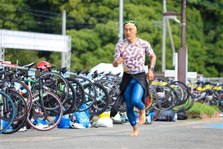 スイムからバイクへ