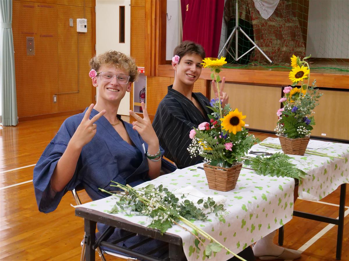 【姉妹都市交流事業】牛深でエンシニータス市の学生が日本の伝統文化を体験の画像
