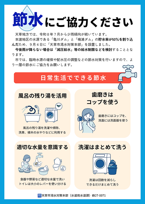 節水チラシ