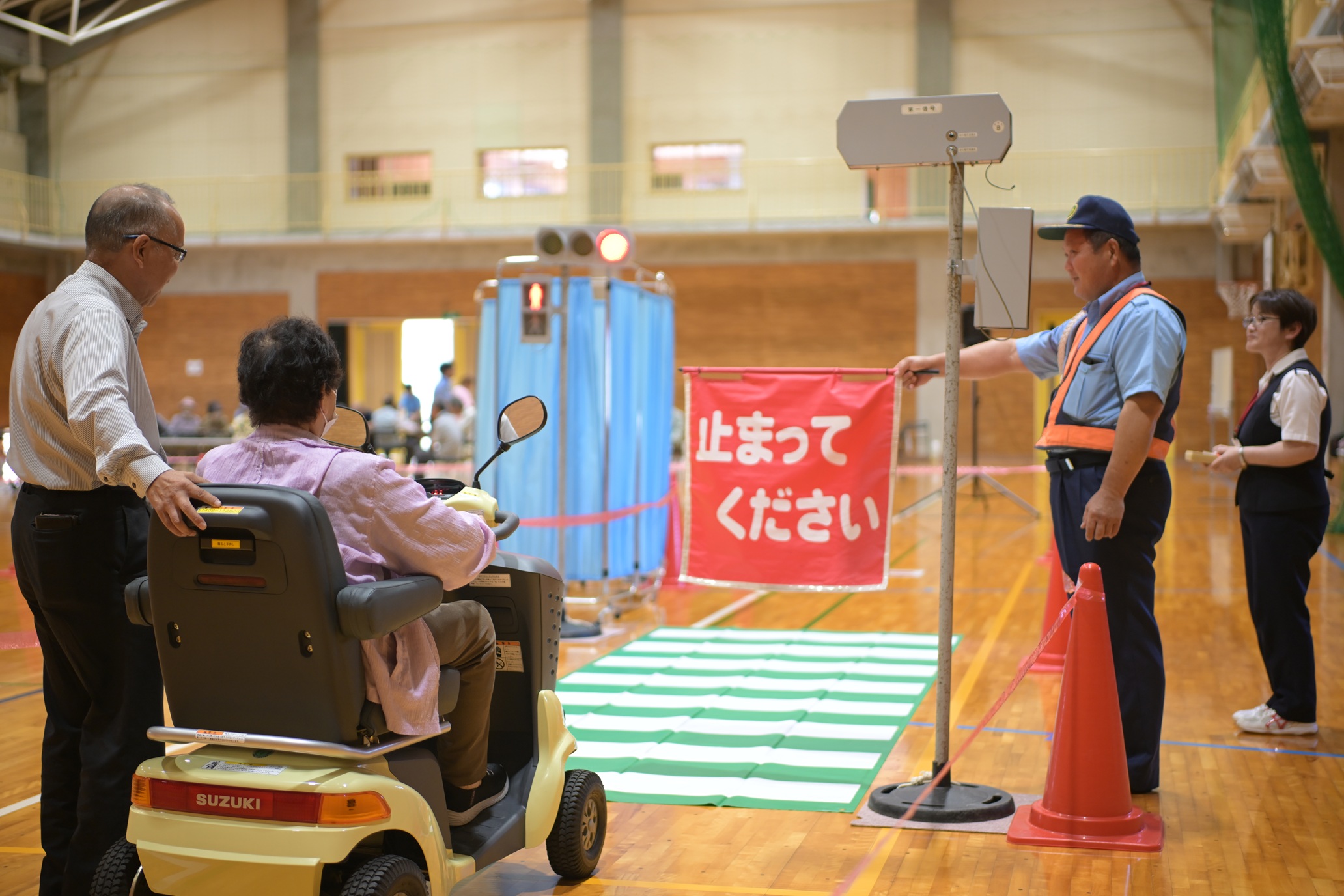 シニアカーの試乗実技