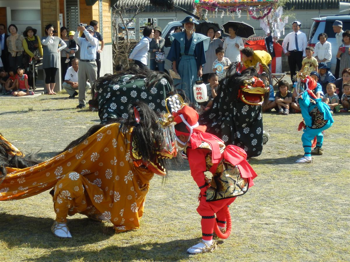 獅子舞の画像