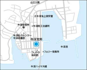 牛深支所周辺地図